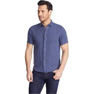Untuckit Men's Short Sleeve Button Araujo Large